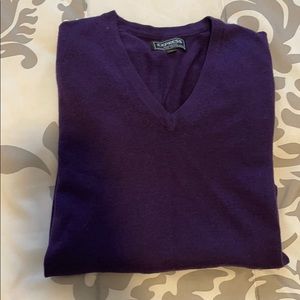 Express Men’s Merino Wool Sweater XS Purple